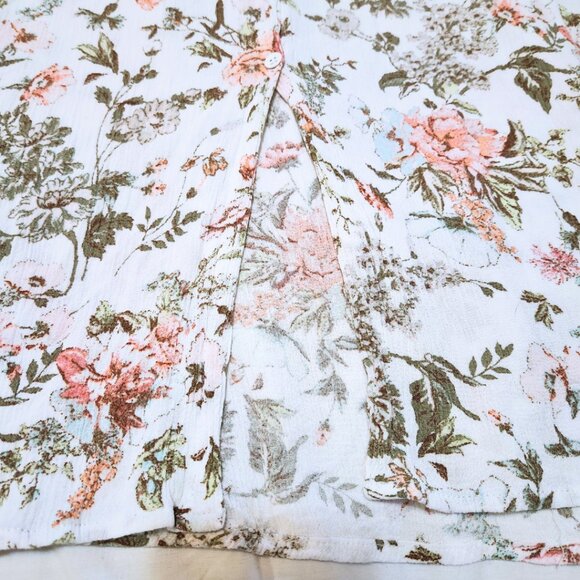 Frye White Floral Maxi Dress | Split Front | Prairie Revival | Size XL - Picture 8 of 12